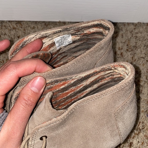 TOMS taupe brown suede wedge booties - Picture 6 of 6